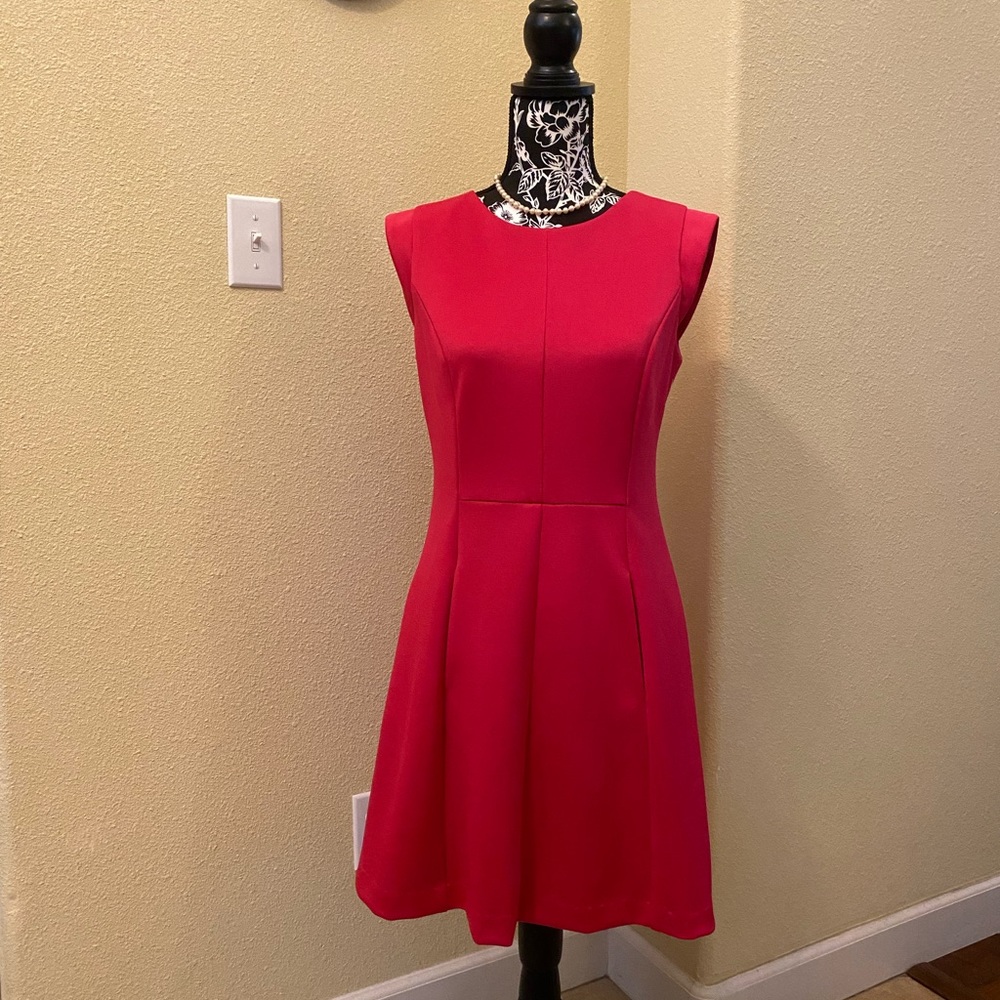 Vince Camuto Pink Fit N Flare Dress